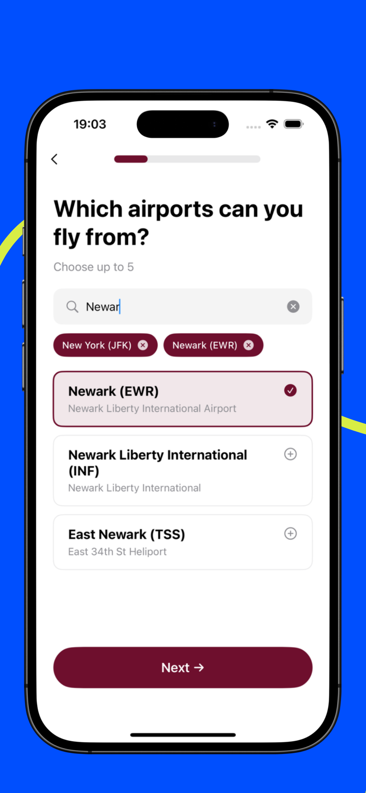 Start with your airport