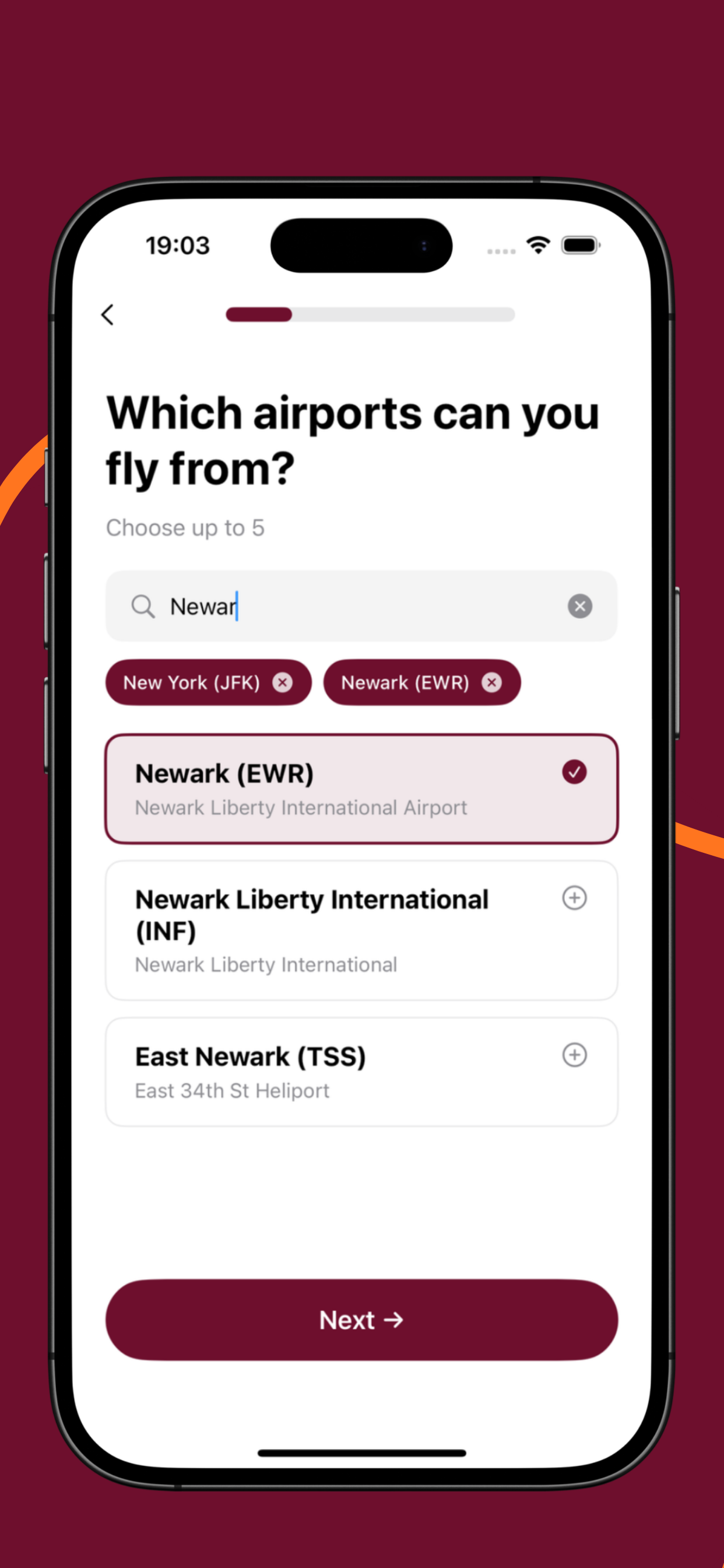 Start with your airport